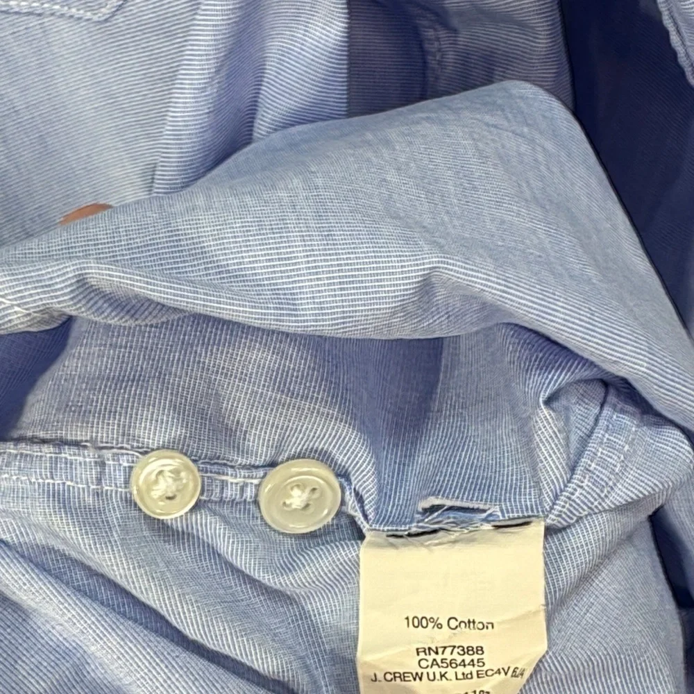 🏍️ J. Crew slim Sky Blue Casual cotton Button-Down Shirt